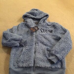 Disney Kids Stich Fuzzy Blue Hoodie